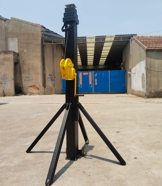 Hand Winch Up Telescopic Mast factory